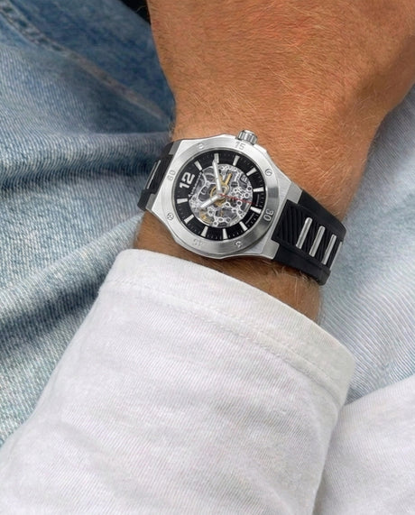 AQUAMATIC SKELETON BLACK 42mm