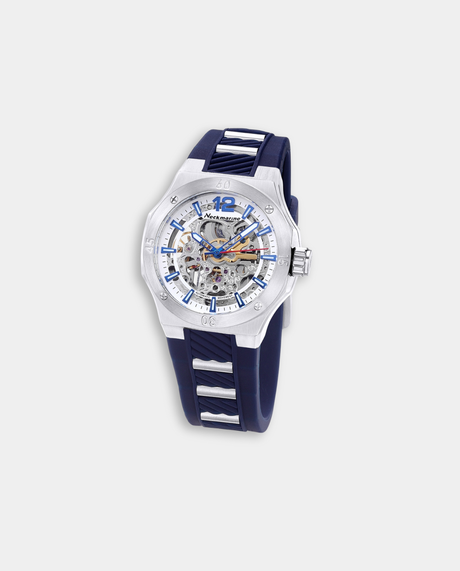 AQUAMATIC SKELETON BLUE 38mm