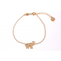 PULSERA ELEFANTE CON BRILLANTE ORO