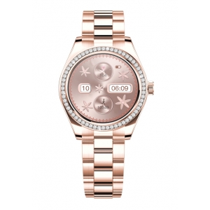 Reloj inteligente de acero para mujer en color rosa - Neckmarine - NKM2929R