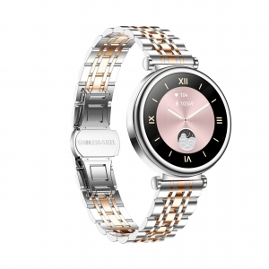 Reloj inteligente para mujer de acero de color dorado - Neckmarine - NKM3039G